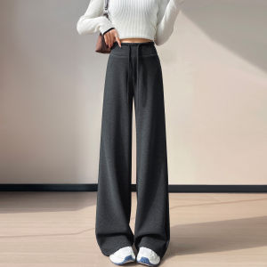 Warm Lined Wide Leg Flare Trousers