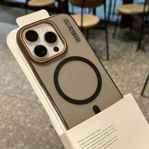 New Ice Fog Matte Ultra-Thin Charging Magnetic Absorption Phone Case for Apple 16Promax iPhone 16Pro Mens Style Womens Protection