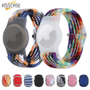 KISSCASE Vòng Đeo Airtag Cho Trẻ Em Vòng Đeo AirTag Bện Đơn Cho Trẻ Em Ốp Bảo Vệ Chống Thất Lạc Cho Apple Airtags Thiết Bị Theo Dõi Vị Trí