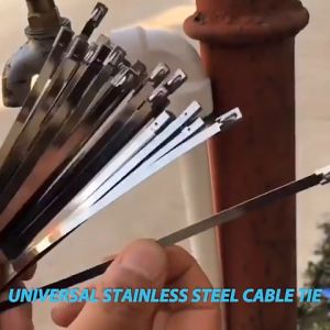 100pcs SUS 304 Stainless Steel Marine Metal Cable Ties Locking Wire Metal Cable Zip Tie Tali Strap Pengikat Kabel