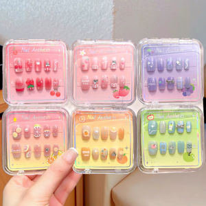 Fruit Pattern Short Style Nail Stickers for Girls