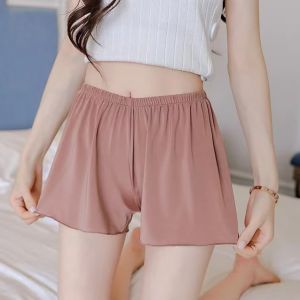 กางเกงซับในผ้าชีฟองสำหรับเด็กผู้หญิงกางเกงขาสั้นกันโป๊ใส่ด้านนอกได้กางเกงกันโป๊แบบบางทรงหลวมแหวกข้างสไตล์เกาหลีสำหรับฤดูร้อนกางเกงนอน