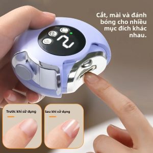 Máy Cắt Móng Tay Điện Đa Chức Năng 2 Trong 1 Mài Và Đánh Bóng Máy Mài Móng Tự Động Cầm Tay Dụng Cụ Chăm Sóc Móng Cá Nhân