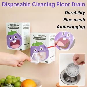 Suction Cup Sink Filter Kitchen Sewer Anti Clogging Wall Mounted Strainer Clean Sink Eggplant Purple Strainer