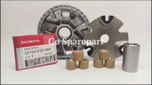 KVY RUMAH ROLLER ASSY BEAT KARBU / SCOOPPY KARBU / SPACY KARBU / RUMAH ROLLER SET HONDA BEAT KARBU / RUMAH ROLLER / ROLLER / KLEMAN / SLIDER / BOSH