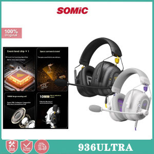 Somic 936Ultra wired gaming headset 7.1 spatial surround sound 50mm large motion circle AI intelligent noise reduction support PC/Xbox/ mobile phone