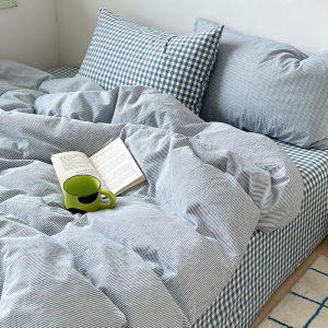 Kiss Dear | Pure Cotton Plaid Bedding Set