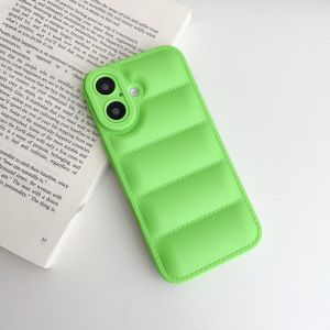 Colorful Down Jacket Pattern Silicon Phone Case For iPhone 11 12 13 14 15 16 Pro Max X XR 6 7 8 14 15 16 Plus Drop Protect Cover