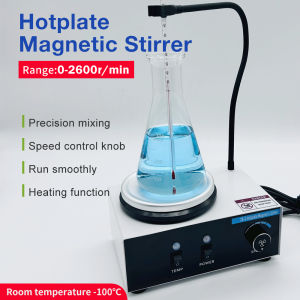 2L Heating Magnetic Stirrer EU Plug 0-2600RPM Magnetic Heating Mixer Temperature Speed Control Hot Plate Lab Equipment
