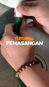 YIKUO Selang Air Cuci Motor 10 Meter 1/2 5/8 3/4 inch Sepaket Semprotan Air Dengan Selang Benang Anti Lumut Cuci Mobil Siram Tanaman Alar Semprot Watergun Jet Spray Selang Taman