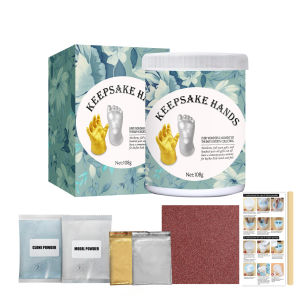 Yegbong แม่พิมพ์ทำขนมผงสำหรับเท้า3D ของเด็กทารกแม่พิมพ์ปูนปลาสเตอร์ผงโคลนสเตอริโอมือพิมพ์รอยเท้ามือและเท้าสำหรับเด็กทารกผงรูปแบบของขวัญการเจริญเติบโตของเด็กทารกสเตอริโอมาสก์เท้าของที่ระลึก