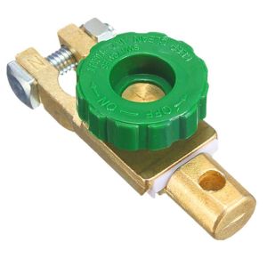 ชุดเครื่องสำอางแบตเตอรี่ ตัดไฟได้ สวิตช์ปิด คู่หน้าชุด Copper Battery Termin