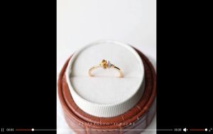 Simple Design Womens Elegant Ring Natural Citrine Ring Lucky Wealth Ring