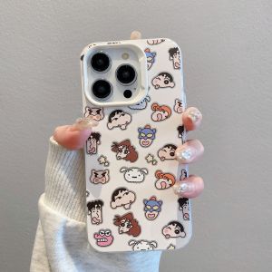 Cute Cartoon Doodle Phone Case for iPhone 16 pro Max 15 14 13 12 11 Soft Shell Compatible with Huawei Pura70 Mate60 Xiaomi 17