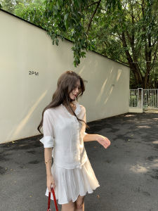Commute Friendly French Style White Shirt Single Wear