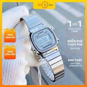 Đồng hồ điện tử nữ Casio La670 thiết kế xinh xắn nhỏ gọn thép không gỉ - OneTime Store