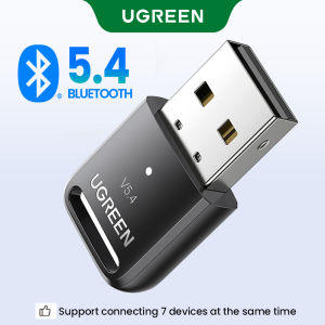 UGREEN Wireless USB Bluetooth 5.4 Adapter for Logitech Mouse Keyboard PC V5.0 Bluetooth Dongle Audio Receiver Bluetooth Transmitter for Wireless Mouse Wireless Keyboard PS4 Controller Windows 10 Vista XBOX ONE S Handle
