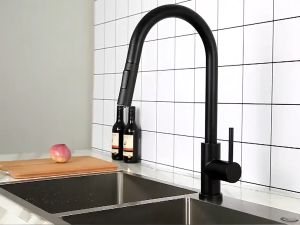 ✅Ready✅ SILVER Touch Pull Faucet Water Pipe Sensor Kitchen Bath Room Sink Tap Plumbing Basin Fauect Kepala Paip Sinki