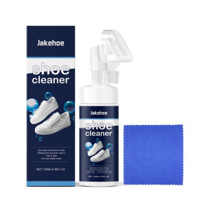 White Shoes Stain Polish Cleaner Gel Sneaker Whiten No Water Clean Dirt Remover Set with Brush Whitening Cleaning Spray