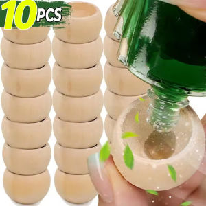 10Pcs Round Wooden Aroma Diffuser Essential Oil Diffuser for Car Home Office Wardrobe Bedside Air Freshener Aromatherapy Dispenser