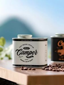 CHENJ Cà phê đậu kín lon ngoài trời cắm trại hộp thiếc thực phẩm cấp bao bì lưu trữ tươi thở sắt lon Barista công cụ