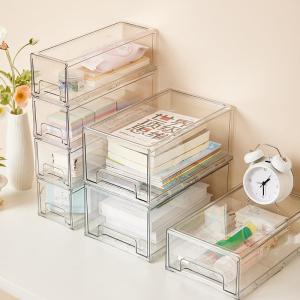 Desk Organizer Box Large Capacity Acrylic Transparent Drawer