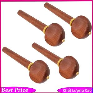 IRIN | 4 Chiếc Gỗ Gụ Cello Chỉnh Chốt Đa Năng Chỉnh Dây Trục Đỏ Phụ Kiện Nhạc Cụ Cho Nhạc Cụ Có Dây