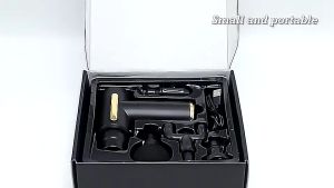 COD Cepat Alat Terapi Otot / Alat Relaksasi Otot Pundak Punggung Tangan Fasia Muscle Massager Gun - BLACK