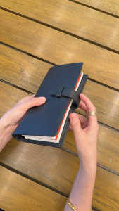Double Checkbook Holder With Tongue Lock