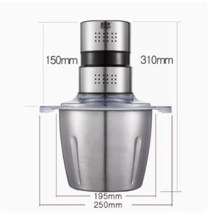 8L electric meat grinder Commercial household electric stainless steel meat grinder Kitchen broken meat processing machine