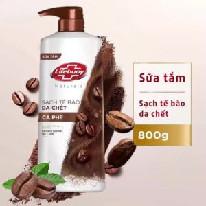 Sữa Tắm LIfebuoy Cafe 800G Sạch Tế Da Chết Từ Cà Phê Lifebuoy Exfoliating Coffee Shower Gel 800G