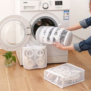 Túi Giặt Giày Bẩn Túi Đựng Đồ Bằng Vải Lưới Thô Túi Đựng Giày Thể Thao Hangbag Giặt Bảo Vệ Cho Dép Đi Trong Nhà - Phong Cách Hiện Đại