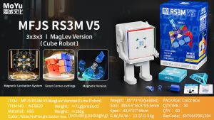 MOYU RS3M V5 3x3x3 Magnetic Magic Cube 3×3 Magnetic Speed Cube Professional Speed Puzzle Fidget Toys