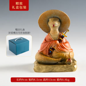 Bronze Snake Figurine Chinese Zodiac Decorative Accessory Living Room Office Desk Gift Lucky Charm for 2025 Snake Year