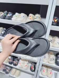 Korean Thick bottom Flip Flops sandals for woman beach slippers non-slip Flip Flops Summer new slippers with heels comfortable rubber slippers 3.5 inches Flip Flops Indoor and outdoor shoes