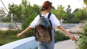 จัดส่งที่รวดเร็ว! กระเป๋าเป้สะพายหลังแมวกระเป๋าเป้สัตว์เลี้ยงพื้นที่ขนาดใหญ่ระบายอากาศได้หลากหลายสีให้เลือก