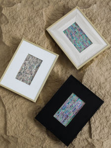 New Zealand Abalone Shell Decorative Artwork Modern Home Bedroom Wall Hanging Painting Small Luxury Craft Art Metal Frame