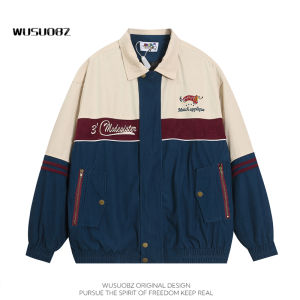 Áo Khoác Vải Nhung Kẻ Rộng Rãi Phong Cách Mỹ Cổ Điển Dành Cho Nữ Mùa Xuân Thu Áo Khoác Ngoài Cho Cặp Đôi Áo Khoác Ngoài Thường Ngày