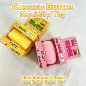 Giant Cheese Squeeze Stress Relief Toy Soft Compression Anxiety Toy Fun Gift for Kids and Adults Perfect for Relaxation and A