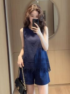 YIKEMAI | Slimming Waist Cinching Sleeveless Tank Top Set