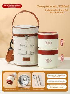 YOULUNMEI | Thermal Insulated Lunch Box Stainless Steel 316 Meal Container with Lid