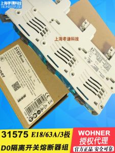 Wohner 31588 SEL D0 Load Switch Fuse Switchgear 63A 400V Three-Pole AC Circuit Protection for Electronic Components Market