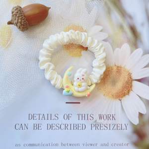 |SANTO.NE| MOON STAR RABBIT 🌙 ⭐️ 🐰 HAIR BAND HAIR TIES ELASTIC CUTE 月亮星星兔小肠圈 发圈 可爱