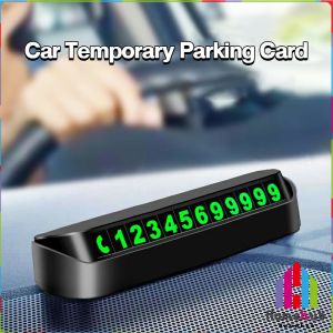 Homehub Car Temporary Parking Card Phone Number Card Plate Car Sticker Luminous Telephone Number