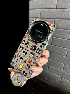Creative Cute Full Screen Mickey Huawei Mate80Pro Phone Case Womens Style Silicone Curved Surface Protective Cover
