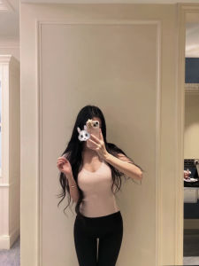 Slenderizing Knot Ice Silk Short Sleeve Womens T-shirt Knitted Summer Stripe Commute Style Slim Fit Pullover Solid Cotton Tank Top