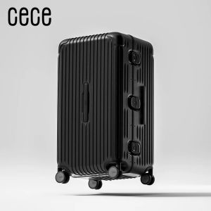 CECE|Student Large Capacity Aluminum Frame Travel Luggage with Password Lock
