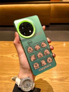 OnePlus Ace6 Phone Case Cartoon Capibara Laser Cut Frosted Men Women Model Ace5 Ace2 pro Protective Cover Hard Shell Anti-Fall