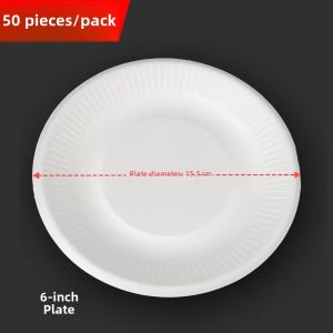Thickened Disposable Dinner Plate Catering Standard Barbecue Spill Plate Sago Palm Leaf Plate Biodegradable Eco-Friendly