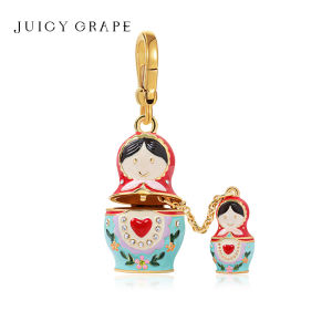 Juicy Grape Russian Nesting Doll Necklace Pendant Keychain Sweater Chain 2025 New Year Christmas Ornaments Santa Claus Xmas Kids
